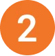 Orange circle with number two