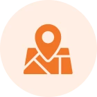 Map icon with location marker