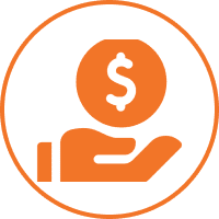 Financial support icon